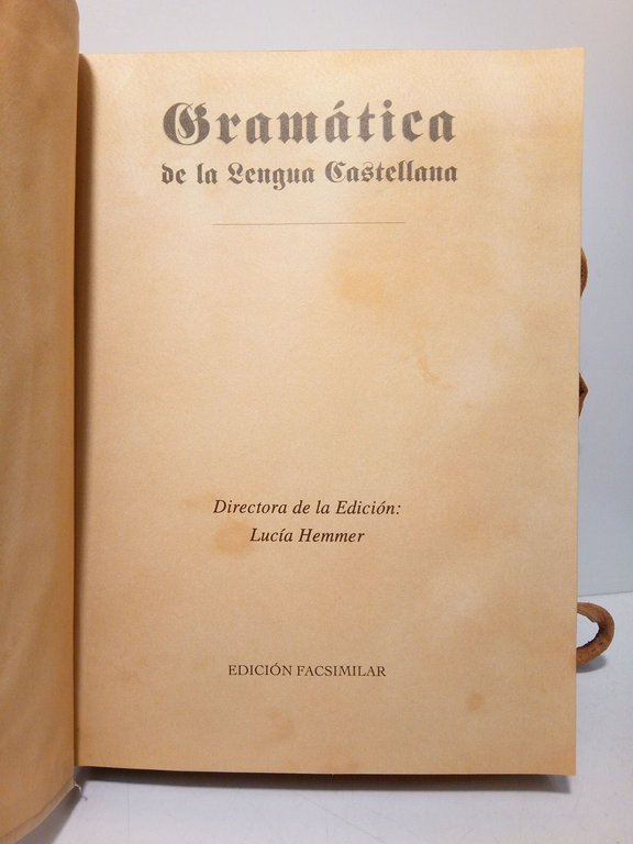 Gramática de la Lengua Castellana / Prólogo de Teresa D'Outreligne; … | Immagine Gallery 2