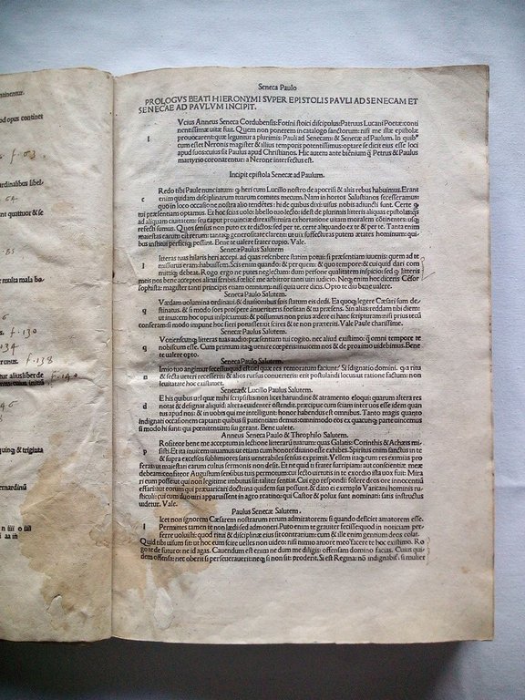 [h. 1 -recto- sin numerar] Senece omnia opera / [h. …