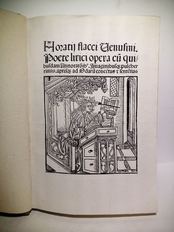 [h. 1. sin numerar, Portada en 4 líneas] Horatii flacci …