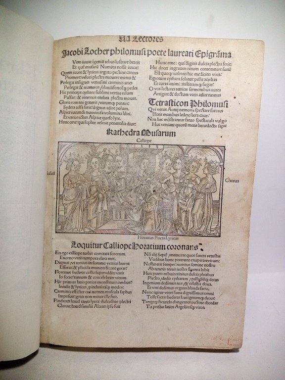 [h. 1. sin numerar, Portada en 4 líneas] Horatii flacci …