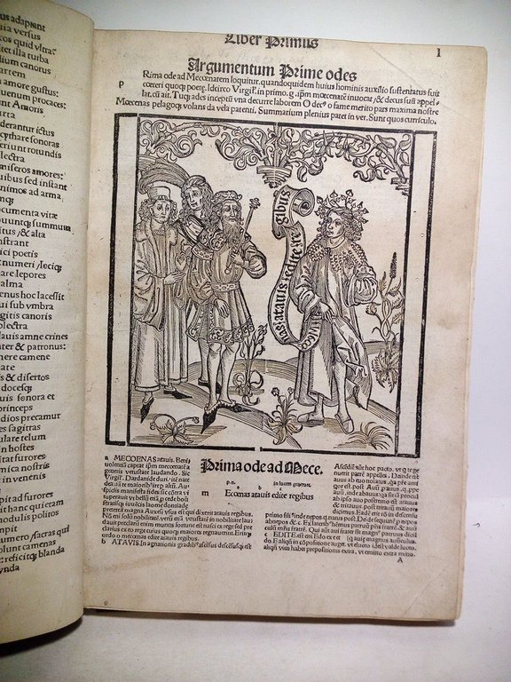 [h. 1. sin numerar, Portada en 4 líneas] Horatii flacci …