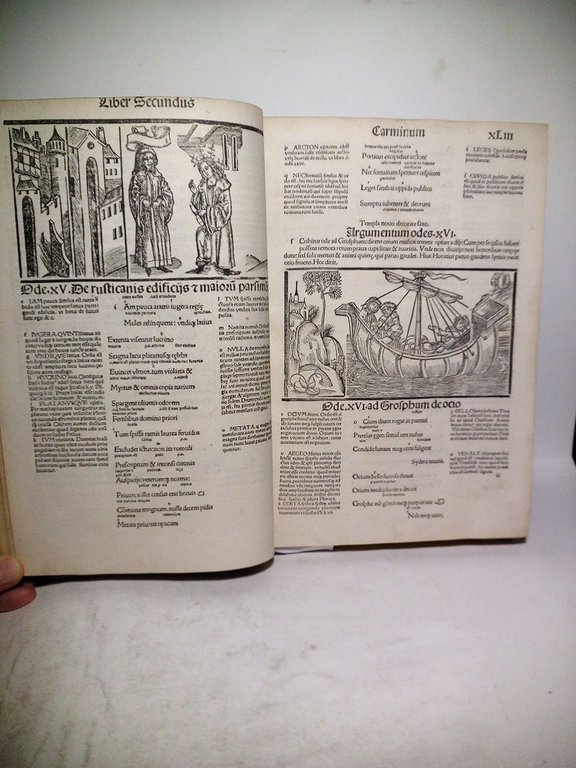 [h. 1. sin numerar, Portada en 4 líneas] Horatii flacci …