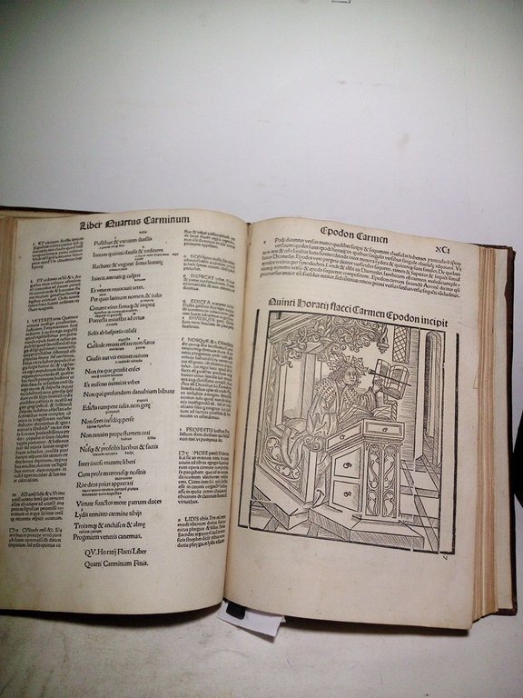 [h. 1. sin numerar, Portada en 4 líneas] Horatii flacci …