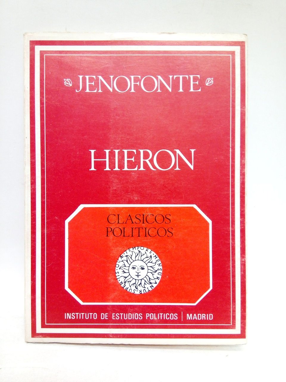 Hieron / Texto, traducción y notas de Manuel Fernández Galiano