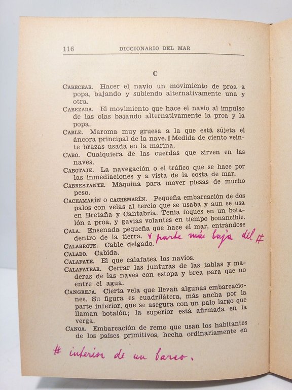 Historia de la navegación y diccionario del mar