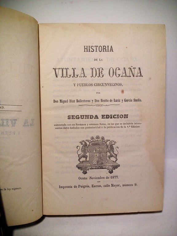 Historia de la Villa de Ocaña y pueblos circunvecinos | Immagine Gallery 2