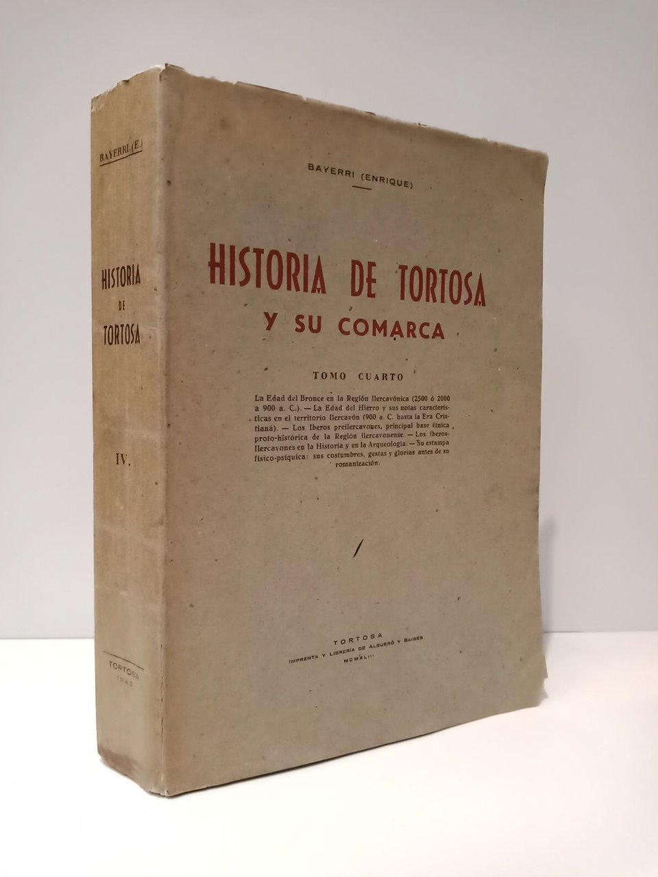 Historia de Tortosa y su comarca. Tomo 4