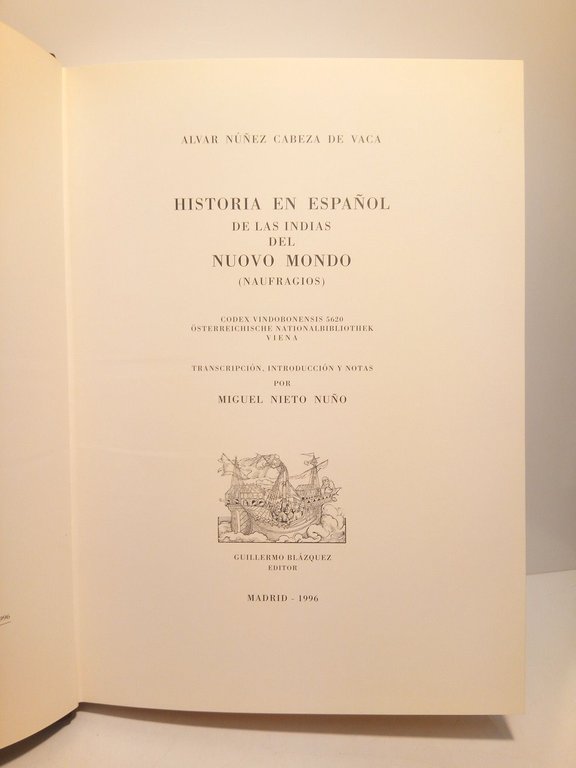 Historia en español de las Indias de Nuovo Mondo (Naufragios). … | Immagine Gallery 3
