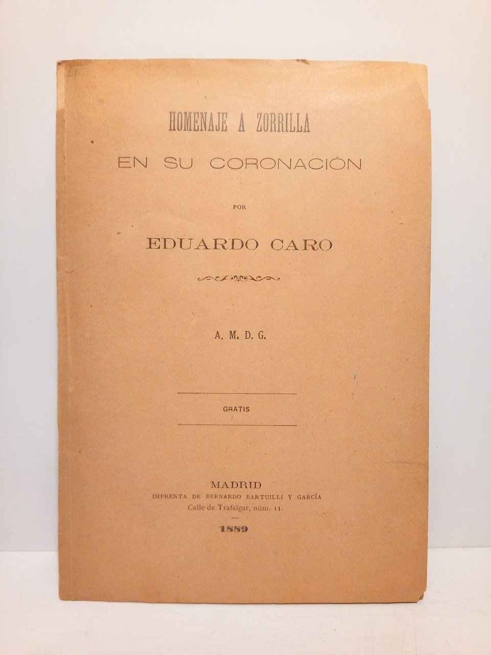 Homenaje a Zorrilla en su Coronación