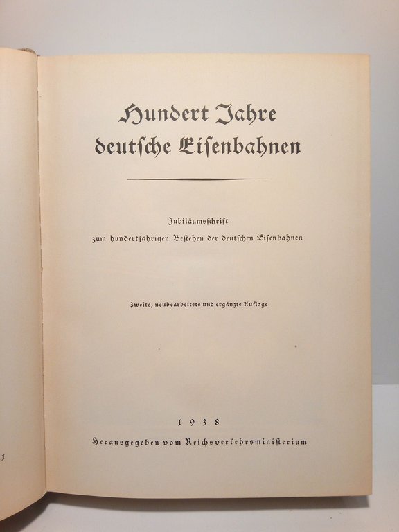 Hundert Jahre deutsche Eisenbahnen. Jubiläumsschrift zum hundertjährigen Bestehen der deutschen … | Immagine Gallery 2