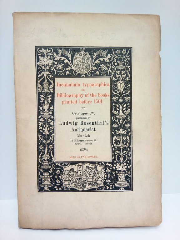 Incunabula typographica and Bibliography of the books printed before 1501 … | Immagine Gallery 1