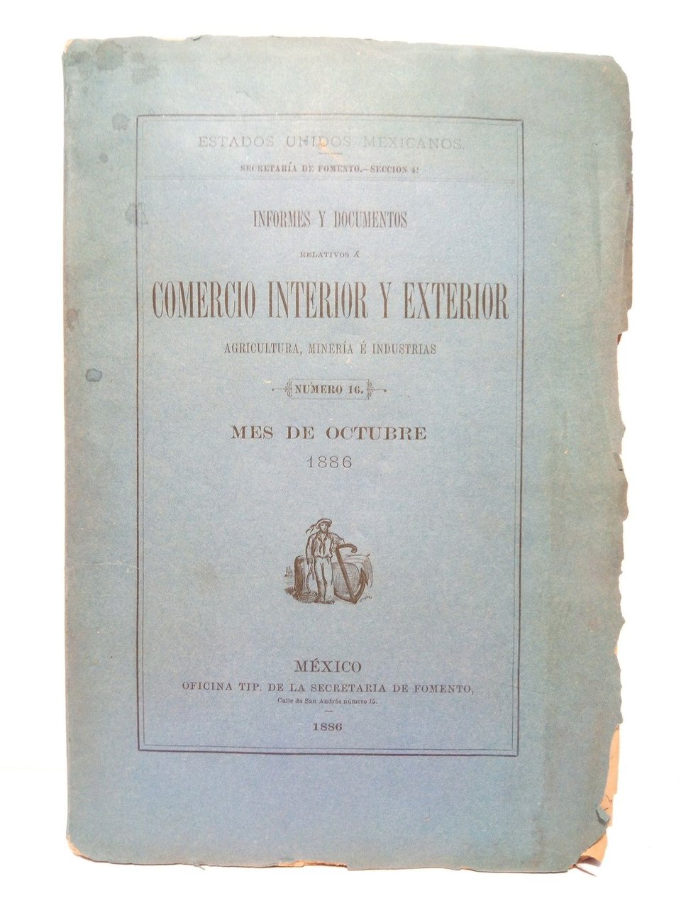 Informes y documentos relativos a comercio interior y exterior, agricultura, … | Immagine principale