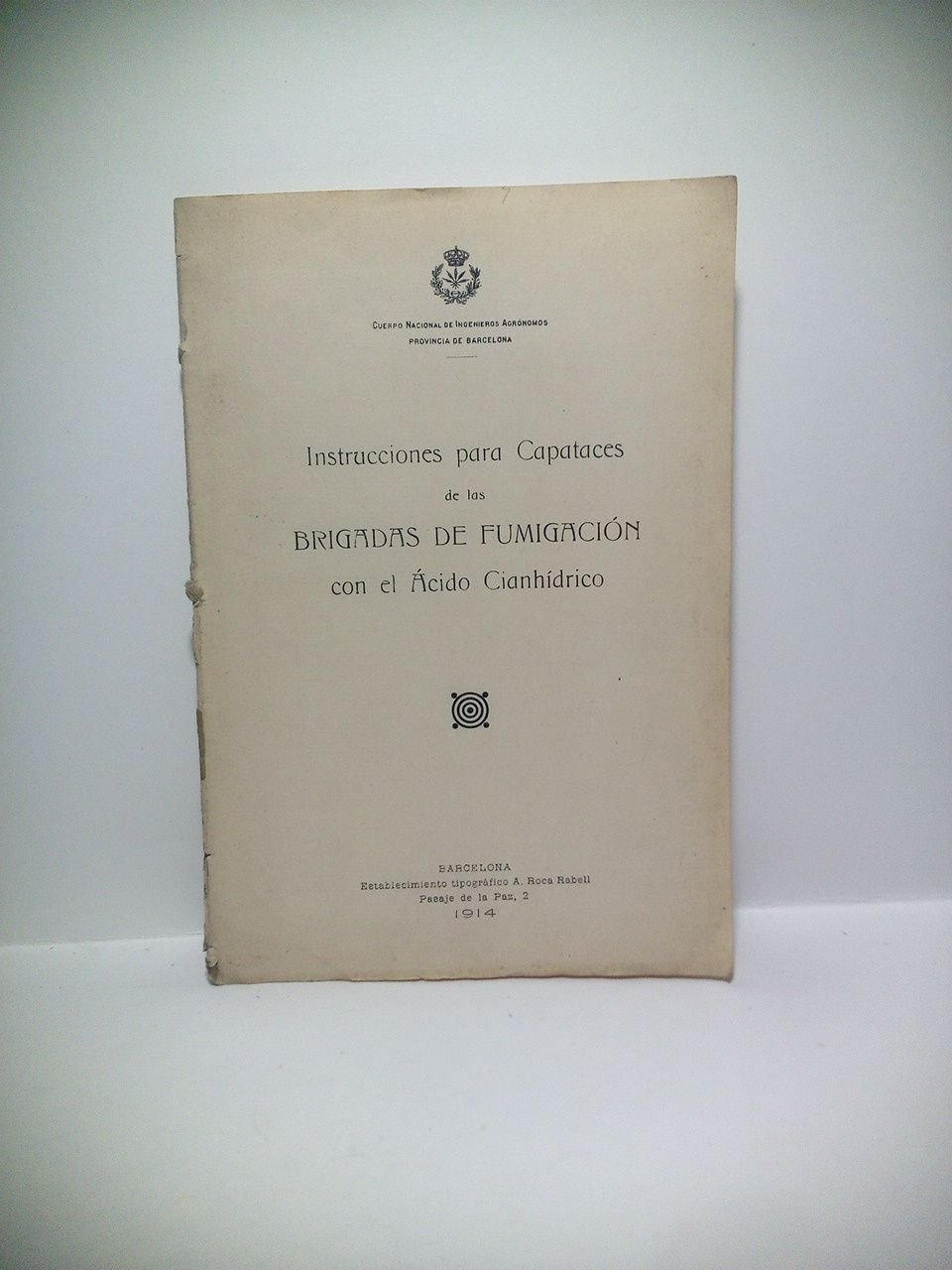 Instrucción para Capataces de las Brigadas de Fumigación con el …