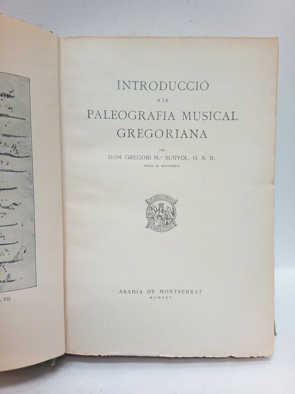 Introducció a la paleografia musical gregoriana