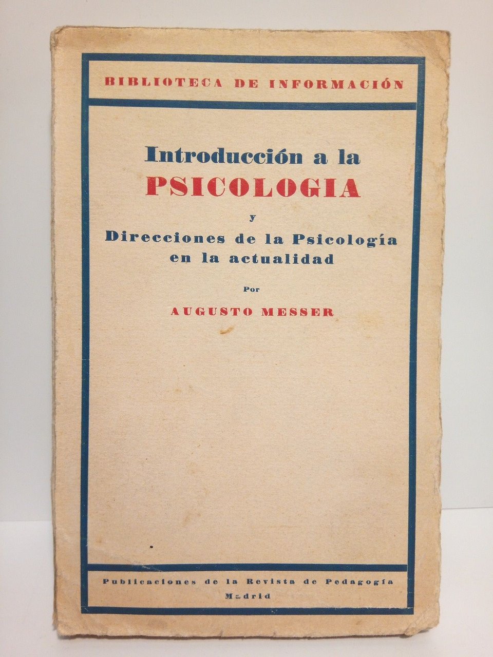 Introducción a la psicología y direcciones de la psicología en …