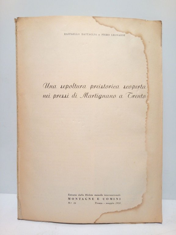 Istituto Ferrarese de Paleontologia Humana: Pubblicazioni 1950