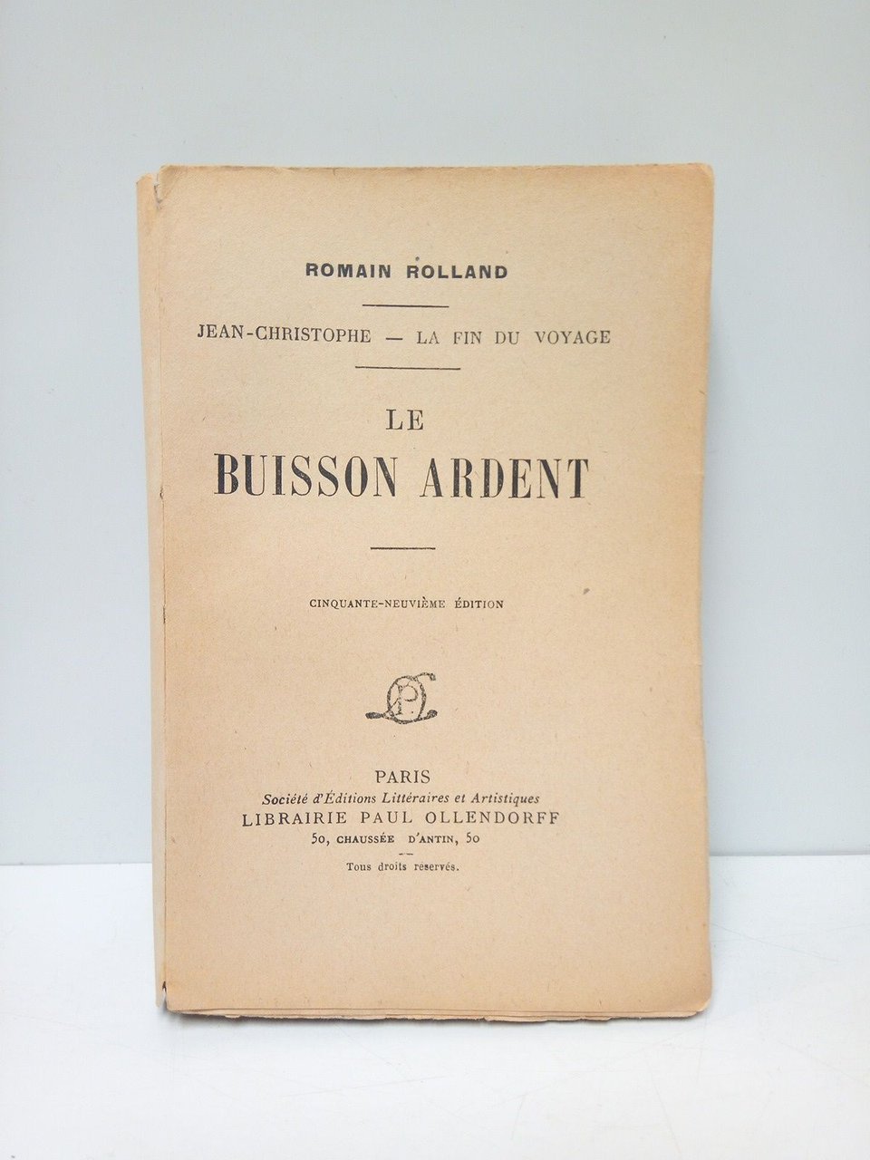 Jean-Christophe. La Fin du Voyage. II: LE BUISSON ARDENT