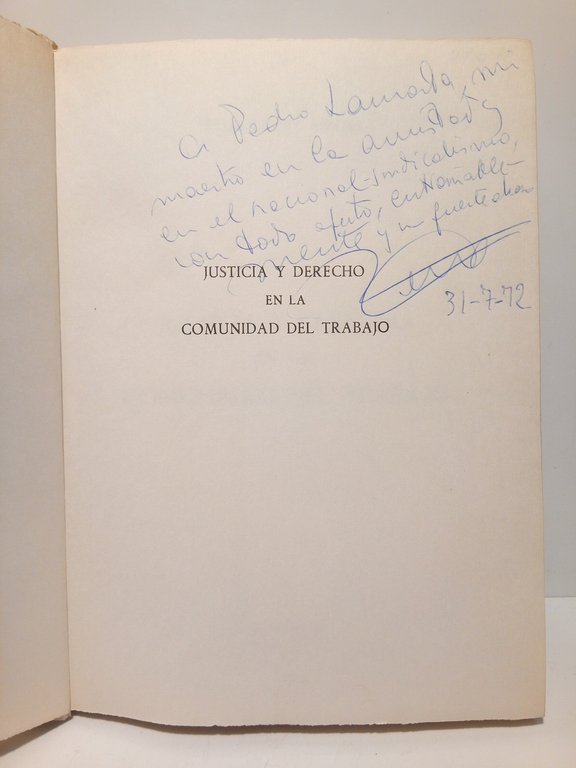 Justicia y Derecho en la Comunidad del Trabajo