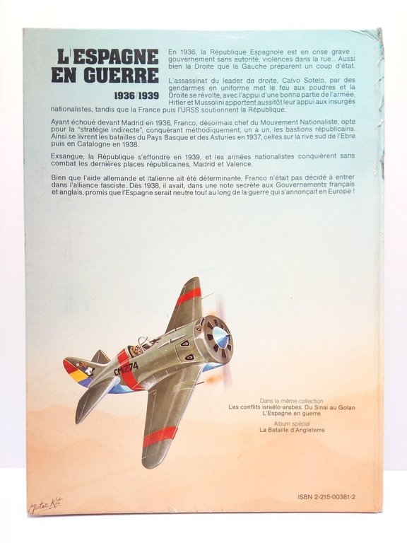 L'Espagne en Guerre 1936-1939 / Texte se Guy Caufriez; Couverture …