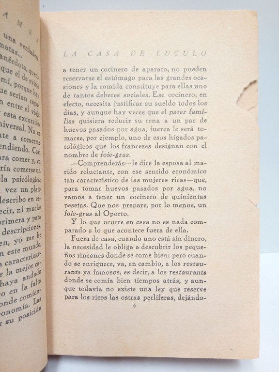 La Casa de Lúculo o el arte de comer (nueva …