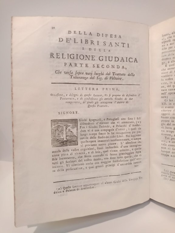 La Difesa de' Libri Santi e della Religione Giudaica contro …