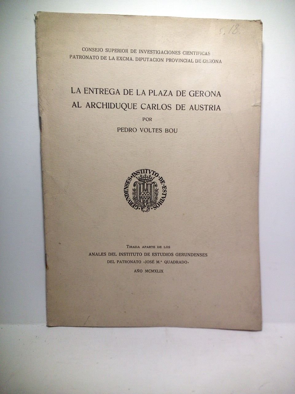 La entrega de la Plaza de Gerona al Archiduque Carlos …
