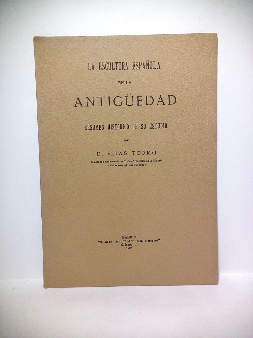 La escultura española en la antigüedad. Resumen histórico de su …