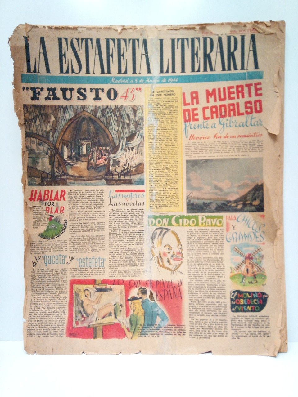 La Estafeta Literaria. Publicación quincenal. Nº 1 (5 Marzo 1944) …