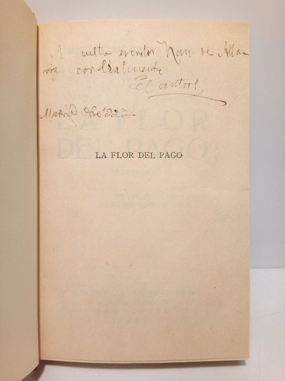 La flor del pago (Cuentos) / Prólogo de Carlos Roxlo