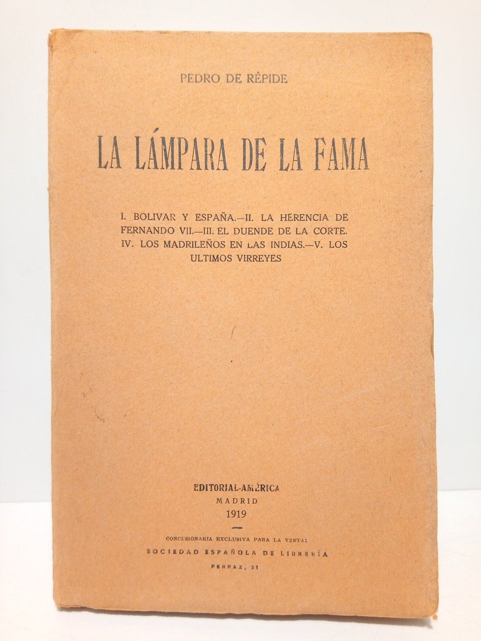 La lámpara de la fama: 1, Bolivar y España; 2, … | Immagine principale