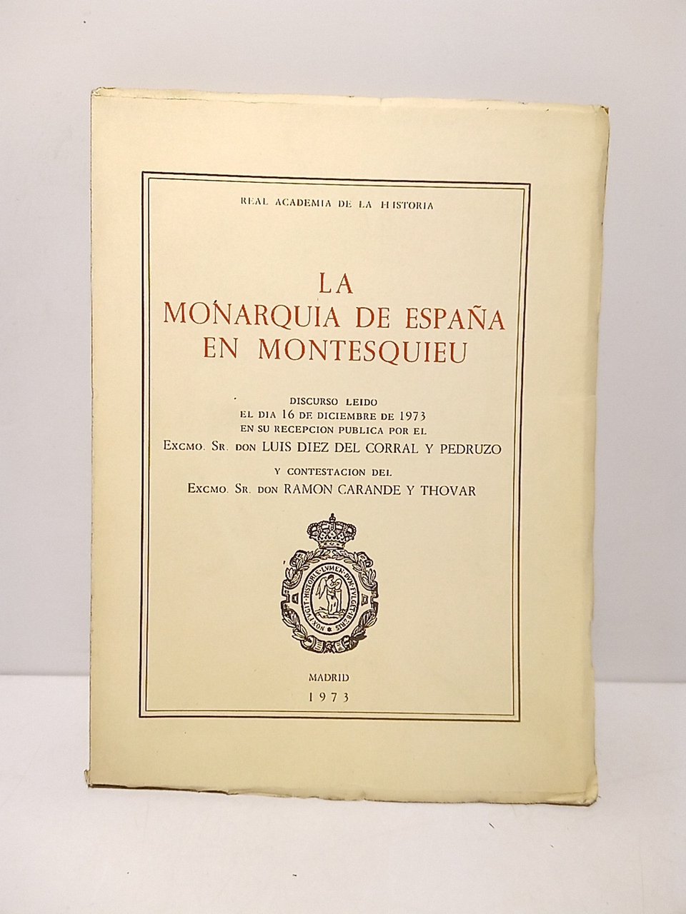 La Monarquía de España en Montesquieu. (Discurso de ingreso en … | Immagine principale