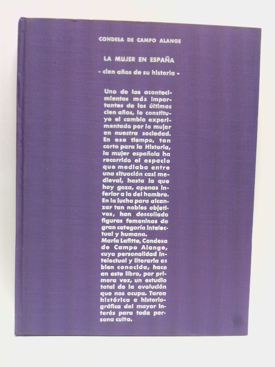 La mujer en España: Cien años de su historia, 1860-1960. … | Immagine principale