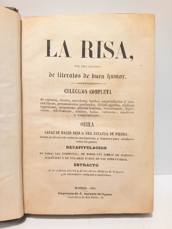 LA RISA / por una Sociedad de Literatos de buen … | Immagine Gallery 2