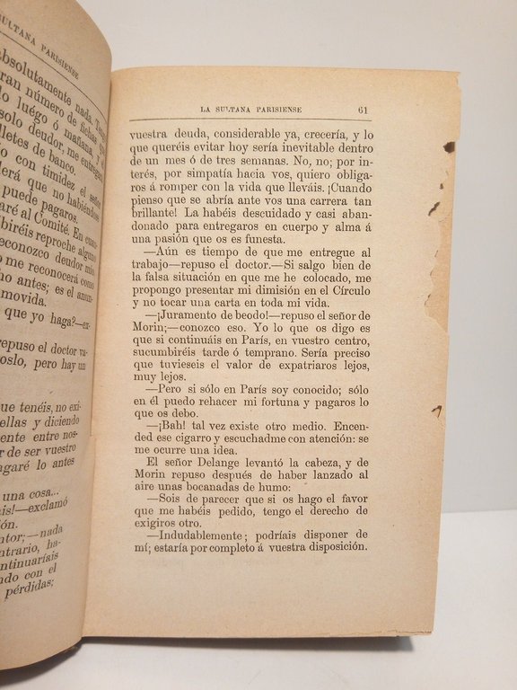 La sultana parisiense / Versión española por Enrique Pastor y …