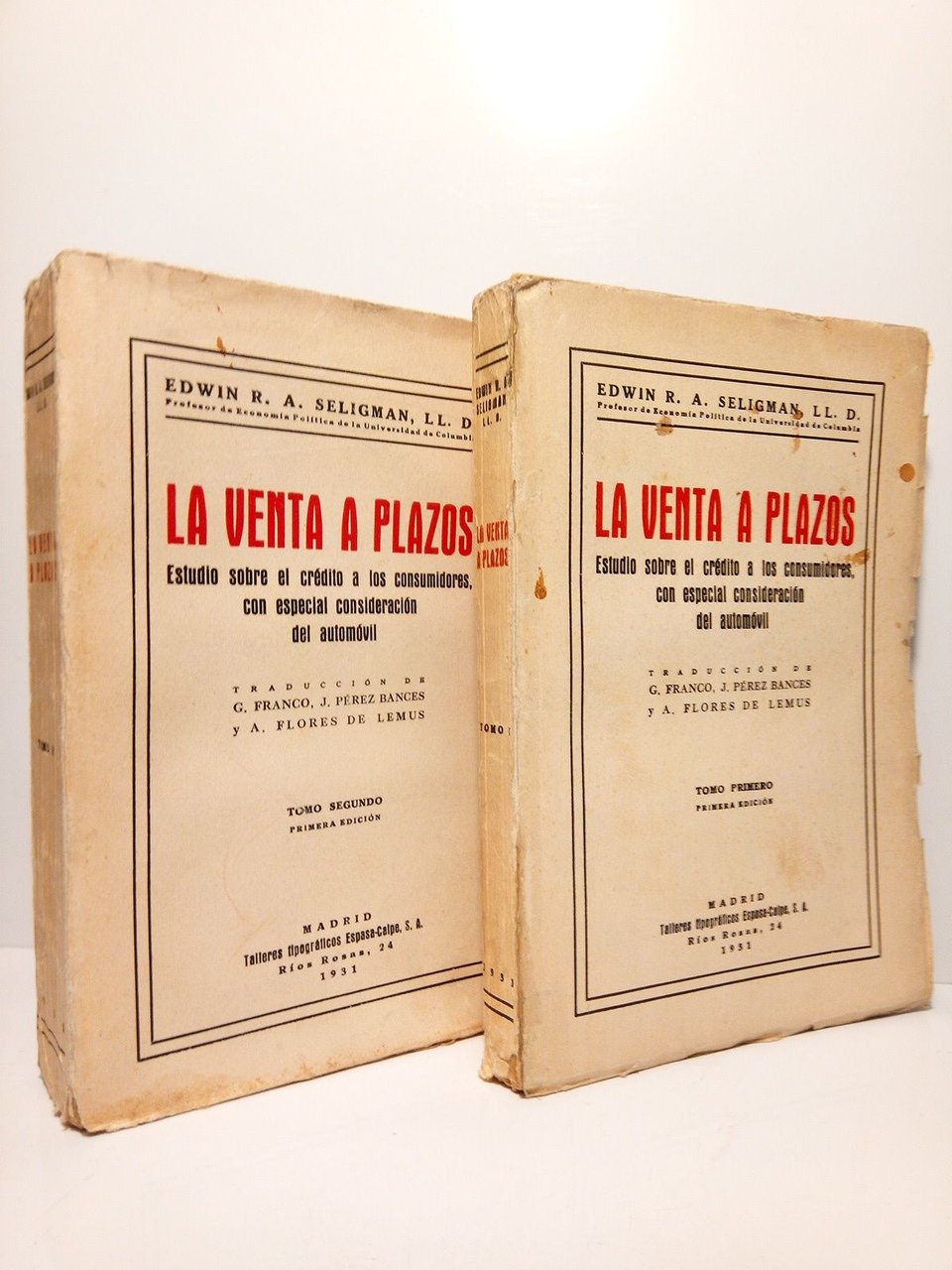 La venta a plazos: Estudio sobre el crédito a los …