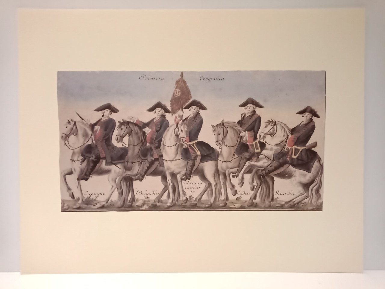 Láminas de uniformes del ejército de Fernando VI