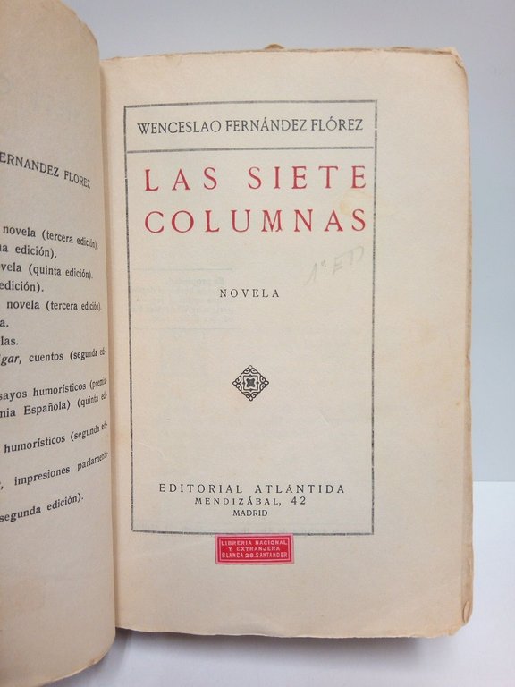 Las siete columnas. (Novela)
