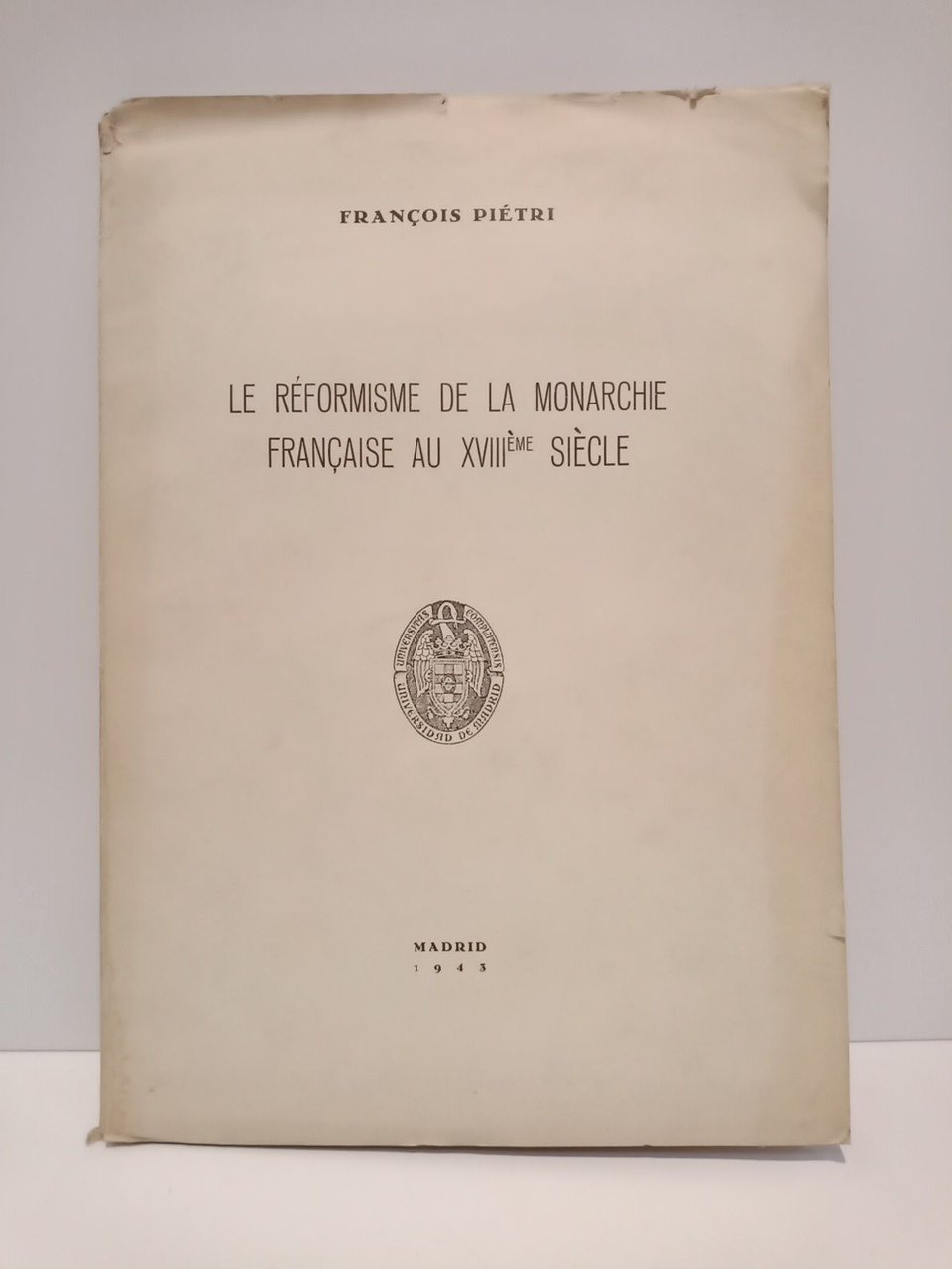Le réformisme de la Monarchie Française au XVIII siècle. (Conf. … | Immagine principale