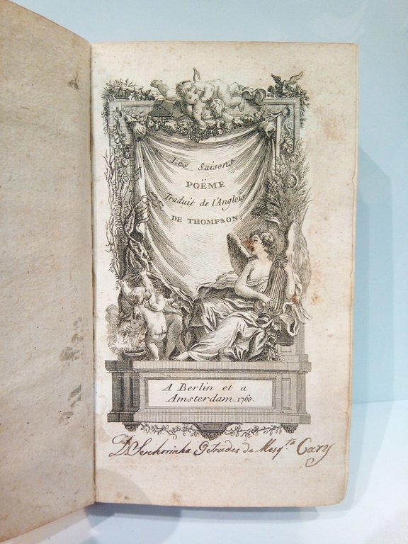 Les saisons. Poëme / Traduit de l'Anglois de Thompson. [Dividido …