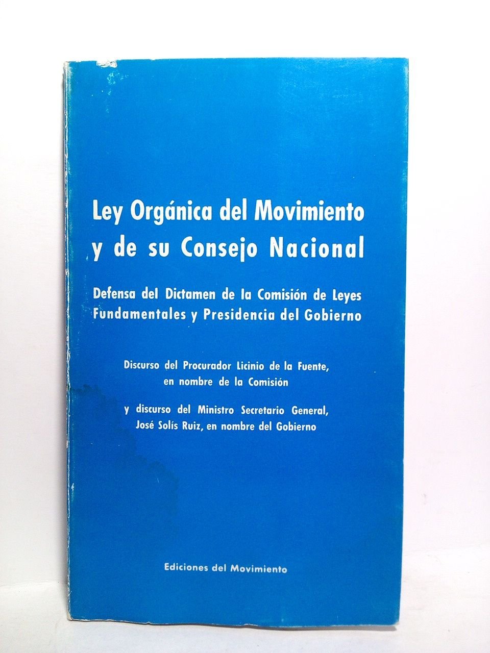Ley Orgánica del Movimiento y de su Consejo Nacional; Defensa … | Immagine principale