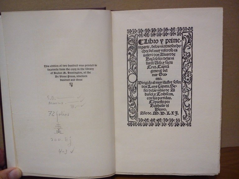 Libro y primera parte, de los victoriosos hechos del muy … | Immagine Gallery 3