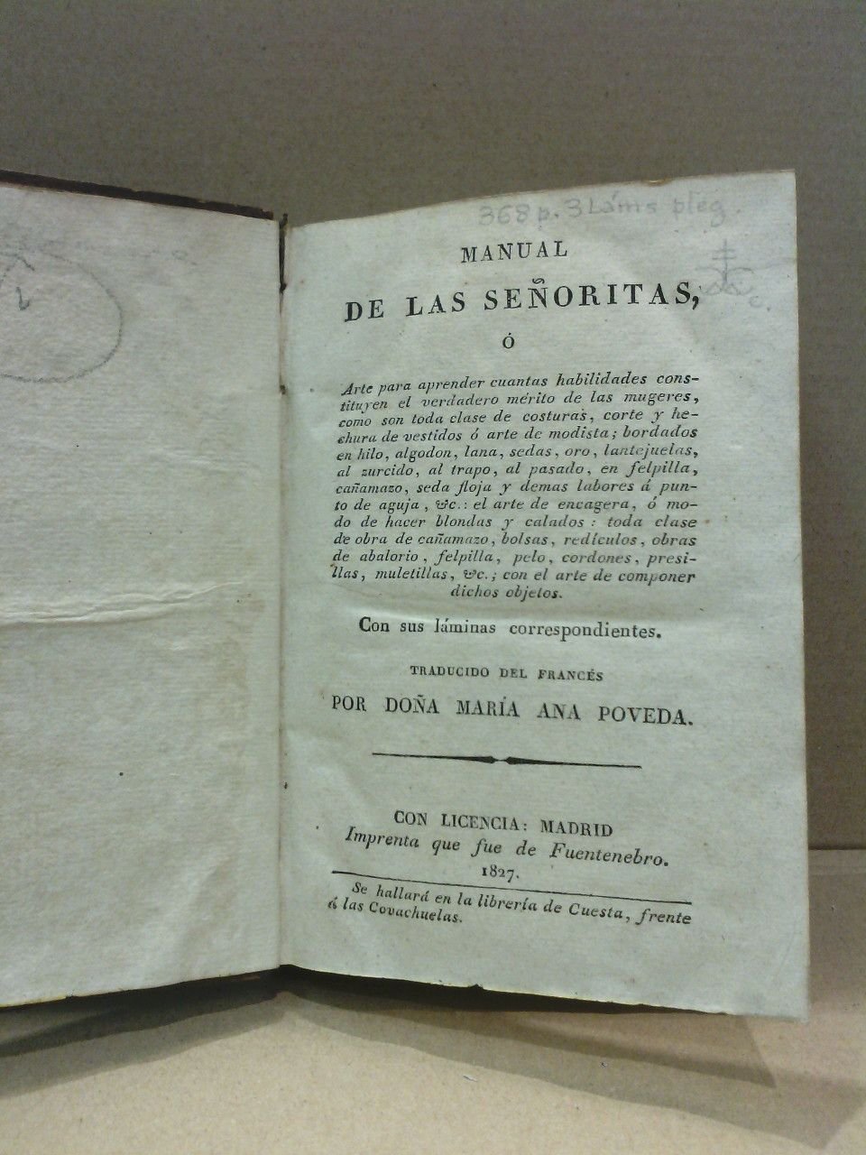 Manual de las Señoritas ó Arte para aprender cuantas habilidades …