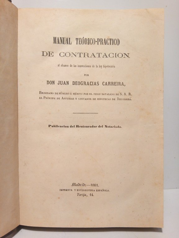 Manual Teórico-Práctico de Contratación, al alcance de las innovaciones de …