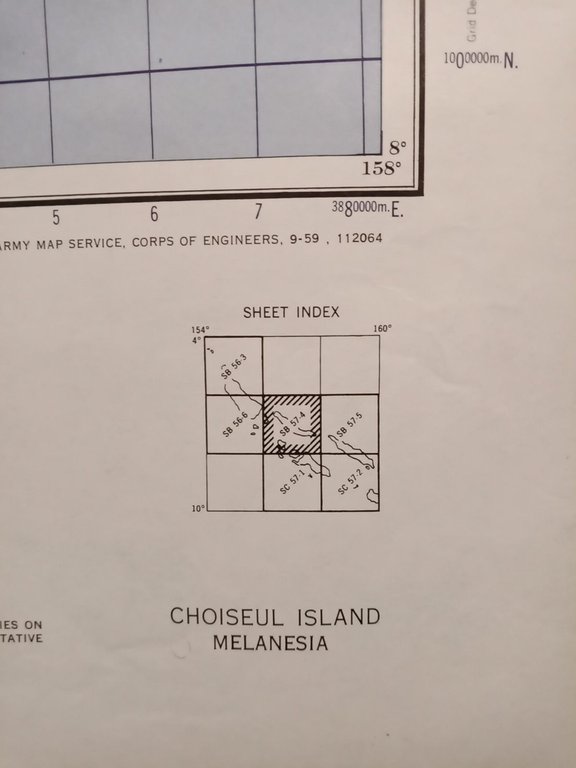 [Mapa de] CHOISEUL ISLAND, Melanesia