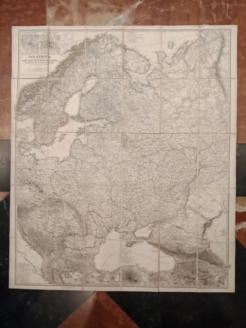 [Mapa de] OST-EUROPA in 6 blättern. Enthaltend: Noewegen, Schweden, Russland, … | Immagine principale