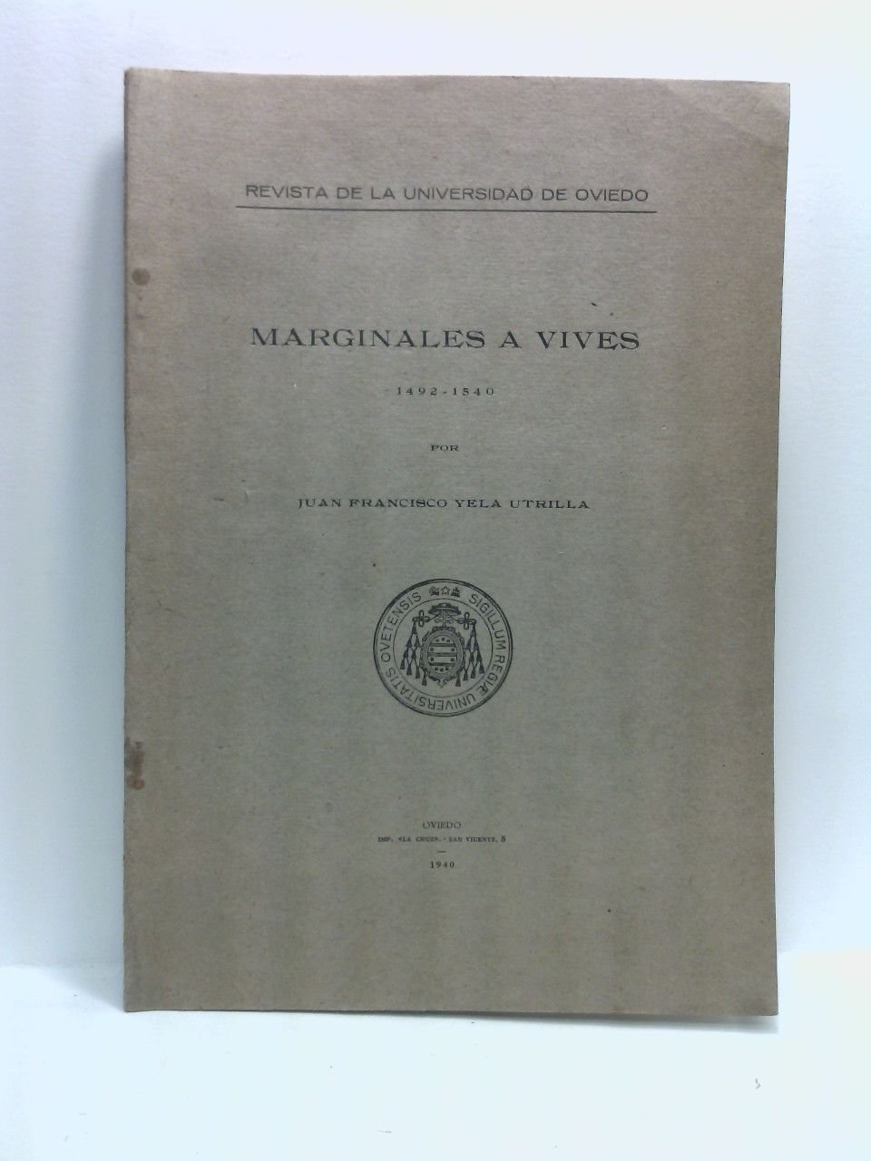 Marginales a Vives, 1492 - 1540