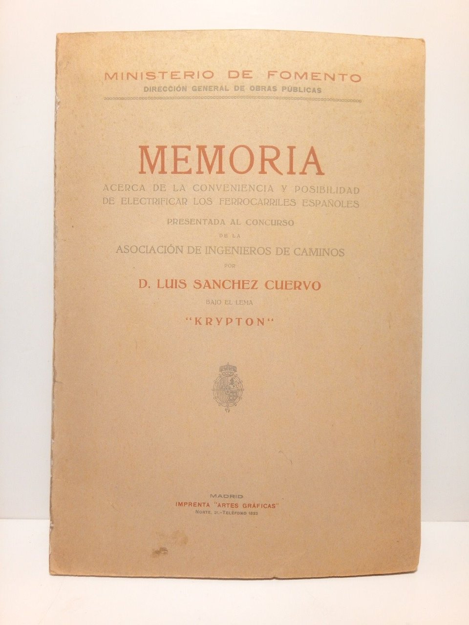 Memoria acerca de la conveniencia y posibilidad de electrificar los …