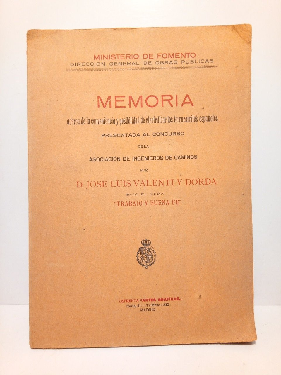 Memoria acerca de la conveniencia y posibilidades de electrificar los …