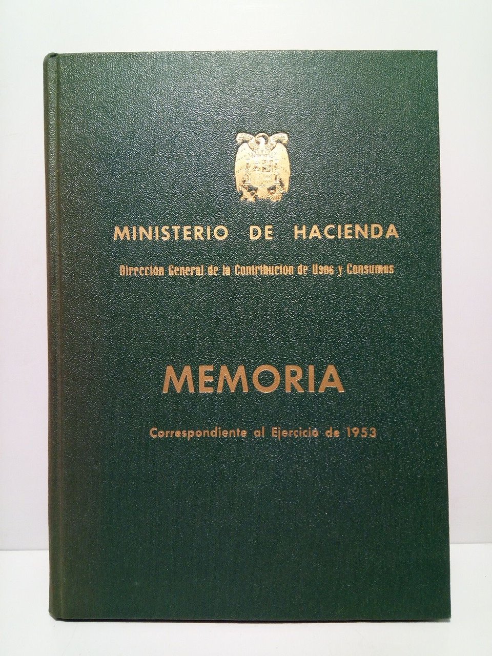 Memoria correspondiente al ejercicio de 1953