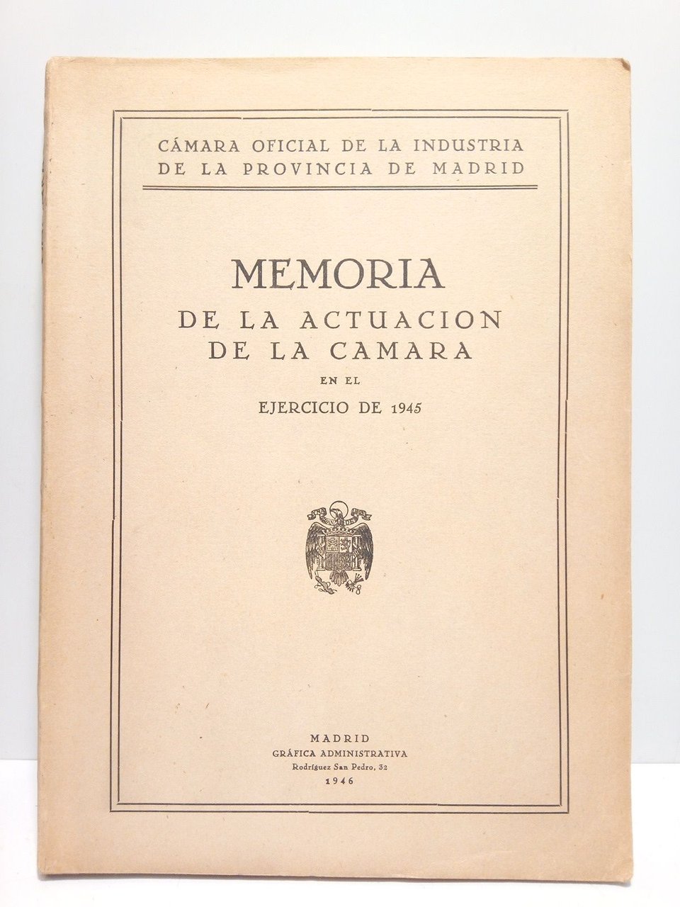 Memoria de la actuación de la Cámara en el ejercicio …